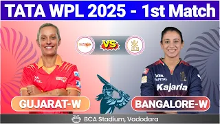 WPL Live: Gujarat Giants Women vs Royal Challengers Bengaluru Women, 1st Match - Live Commentary