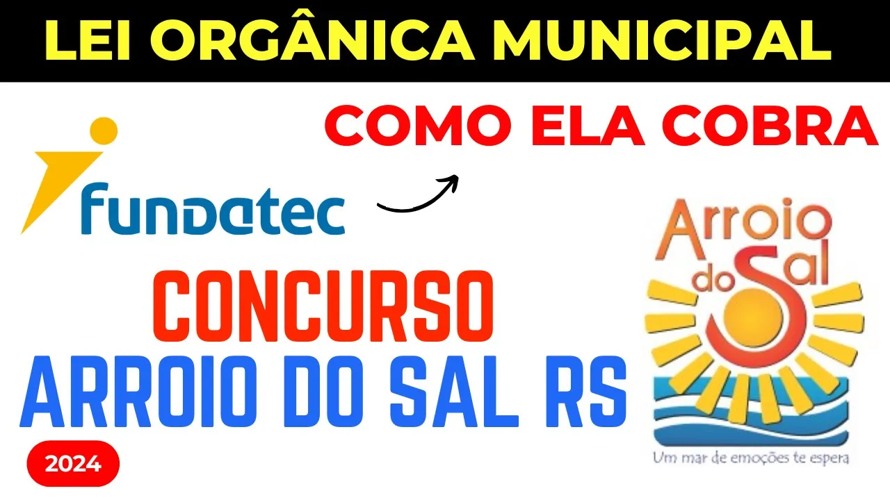 ANALISANDO QUESTÕES FUNDATEC Aula 04 Arroio do Sal RS 2024
