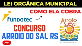 Curso Lei Orgânica Municipal Arroio do Sal RS 2024