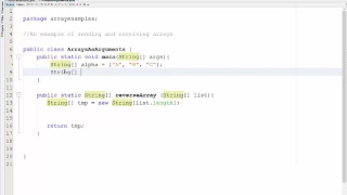 Returning Arrays From Methods