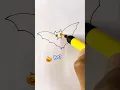 How to Draw Bat easy for kids Halloween drawing