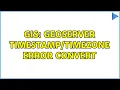 GIS GeoServer error convert 2 Solutions