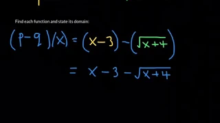 Combining Functions Function Operations College Algebra Part 3 of 3