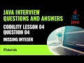 JAVA TUTORIAL - CODILITY L4 Q4