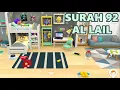 Download Lagu Al Lail - Murottal Kids Recitaton Quran Memorizing with Cartoon Animation | Surah 92 | Juz Amma