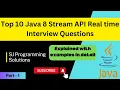Java 8 coding interview questions - Employee Management System Real time Interview Questions