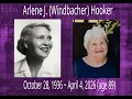 Arlene Hooker Funeral