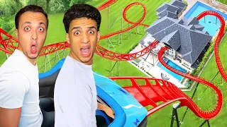 صنعت اكبر مدينة ملاهى فى بيتى 