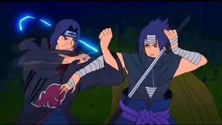sasuke gets shocked seeing itachi uchicha susanoo itachi taps sasuke forehead before dying