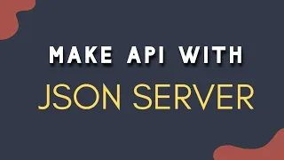 JSON-server in Hindi Make API for React Angular Vue