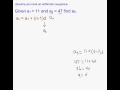 Finding a term of an Arithmetic Sequence given two other terms