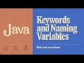 Java Keywords Variables Naming Conventions Rules Differences Explained
