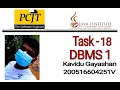 DBMS Question Session Task - 18 1st Year techbroweb javainstituteforadvancedte1415