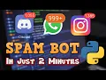 How to create a SPAM BOT in Python In Just 2 Minutes Fun with python Hindi