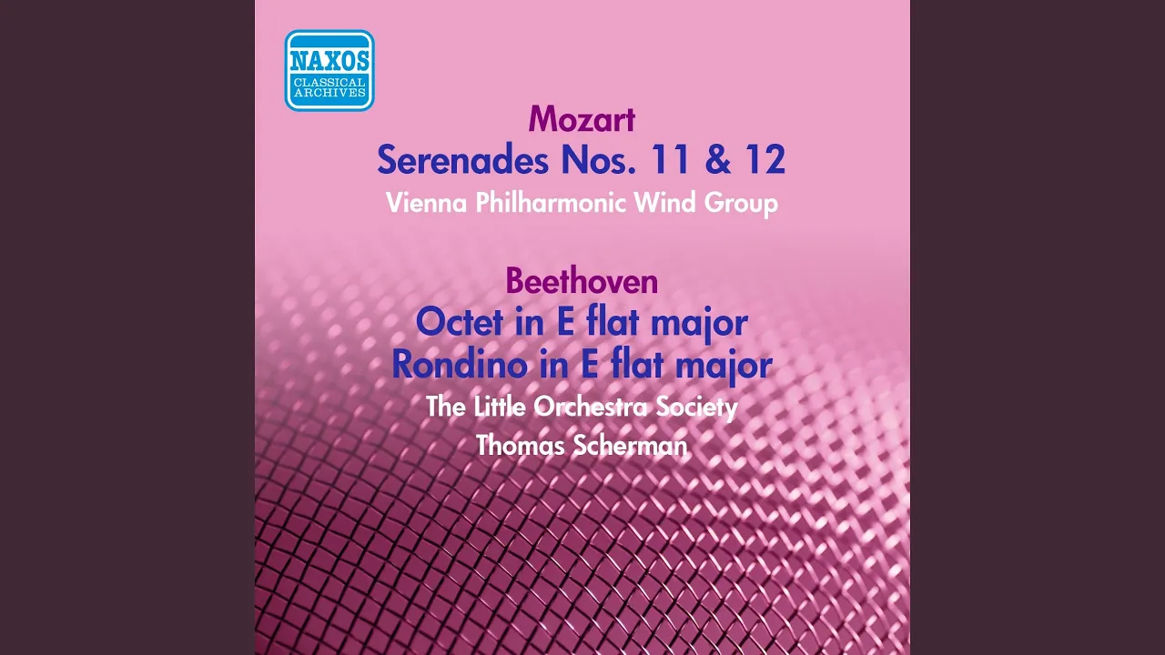 Serenade No. 11 in E-Flat Major, K. 375: IV. Minuet Serenade No. 11 in E-Flat Major, K. 375: IV. Minuet