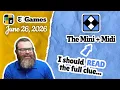 Missed that NYT Mini and Midi Crossword June 26 2026