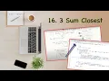 4 Two Pointer Leetcode 16 3 Sum Closest