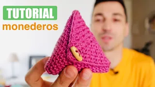 💫APRENDE A TEJER ESTE MINI MONEDERO A CROCHET 😍  PASO A PASO