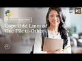 Python Interview Question Copy Odd Lines of One File to Other in Python Perfect eLearning