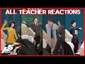 All teachers reactions to giving right and wrong answers - Persona 5 Royal