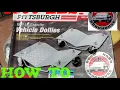 HARBOR FREIGHT 1500 LBS VEHICLE DOLLIE ASSEMBLY HOW TO FROM THE ROAD HARD ROADHOUSE