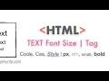 How to change the font size in JavaScript and how to Show and Hide text In JavaScript lecture No 14