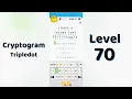 Cryptogram Tripledo Level 70 Solutions Logic Puzzle Game Mini Boss