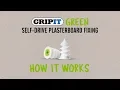 How It Works Gripit Green Self-Drive Plasterboard Fixing