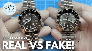 REAL vs FAKE SSK021 - Seiko 5 Sports GMT Scam