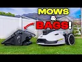 This Robot Lawn Mower bags Empties ITSELF INSANE RESULTS Yuka Review