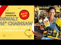 DeWalt 60v FLEXVOLT 16 Cordless Chainsaw DCCS670 OVERVIEW Review