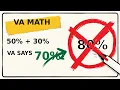 Why 50 30 VA Disability Equals 70 VA Math Explained