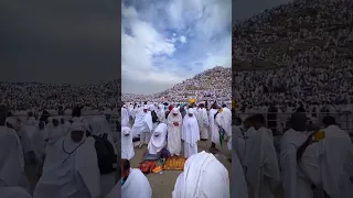 توافد الحجاج عند جبل عرفات الله أكبر والله أكبر اجعلها تملأ الدنيا   دندنها