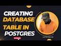 Creating database and table in PostgreSQL with ease