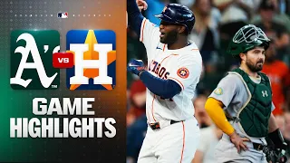 A s vs Astros Game Highlights 26 MLB Highlights