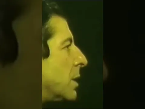 Leonard Cohen performing “Avalanche”