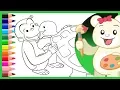 Curious George Loves Turtles - How to Draw and Color