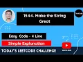 Leetcode 1544 Make The String Great Hindi