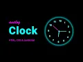Build a Realistic Analog Clock with HTML CSS JavaScript MZCode01
