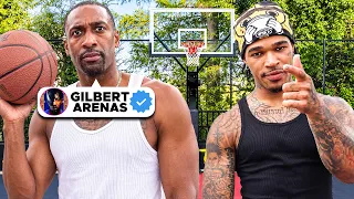 PlaqueBoyMax vs Gilbert Arenas 1v1 Basketball!