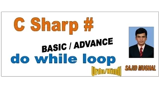 19 of 50 Iterations do while loop and flow chart in C Sharp Urdu Hindi