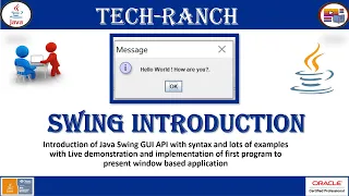 How to create frame using Swing JFrame GUI API SWING GUI API TechRanch