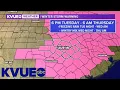 RADAR Second round of winter moves through Central Texas KVUE