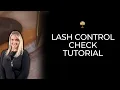 How To Lash Control Check