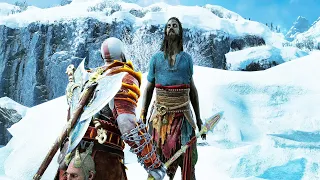 kratos finds real tyr after ending in all realms scene god of war ragnarok 4k ultra hd