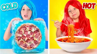 Nastya e a competição amigável: Frio vs. Quente