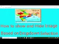 How to show and hide image based on dropdown selection using HTML JavaScript and CSS