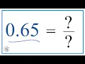0 65 as a Fraction simplified form