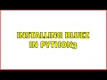 Ubuntu Installing Bluez in Python3 2 Solutions