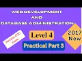 Level 4 COC Practical - Web Development Database Admin Holistic Part 3 Tutorial
